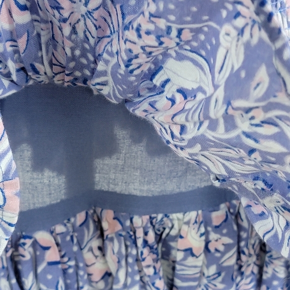 Sundry Chambray Wild Floral Ruffled Flounce Romantic Mini Skirt  Sz  M (2) NEW - Picture 5 of 16